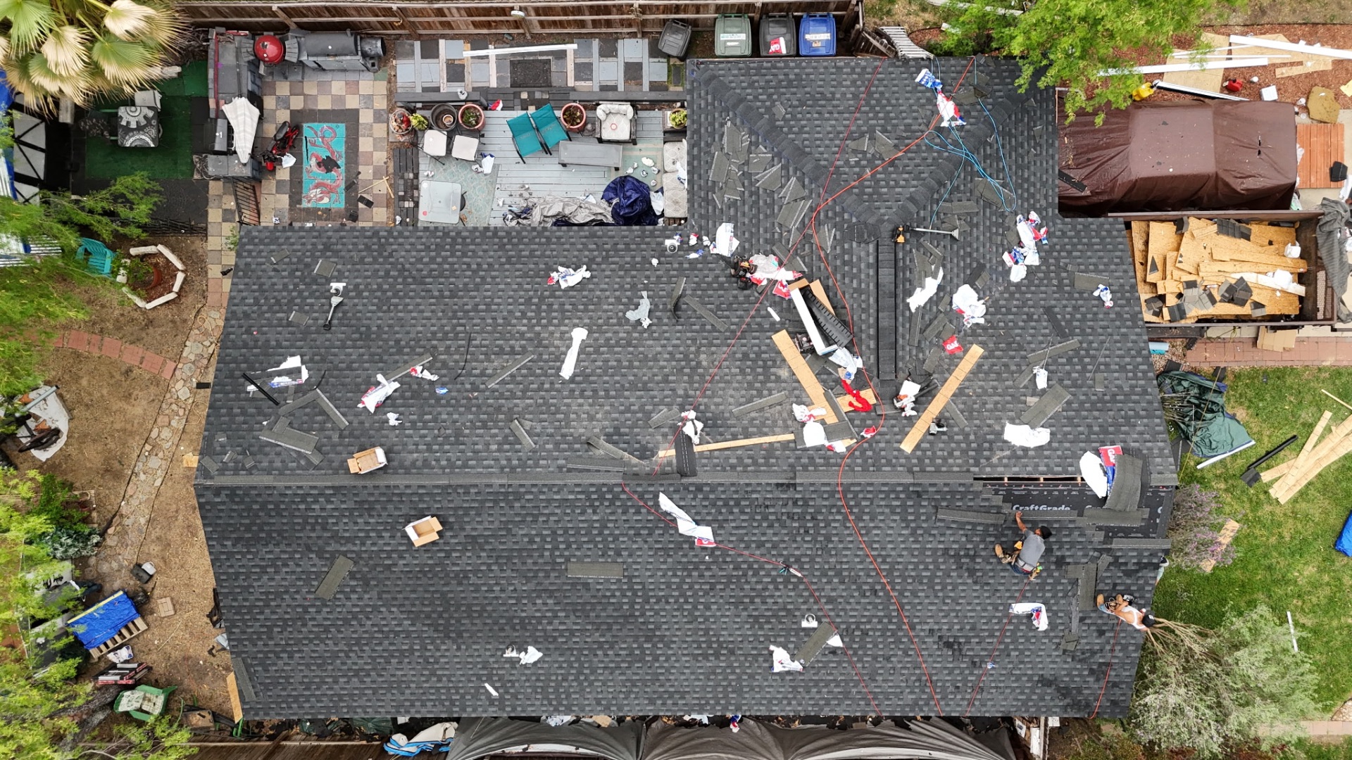 West Side San Antonio charcoal shingle replacement